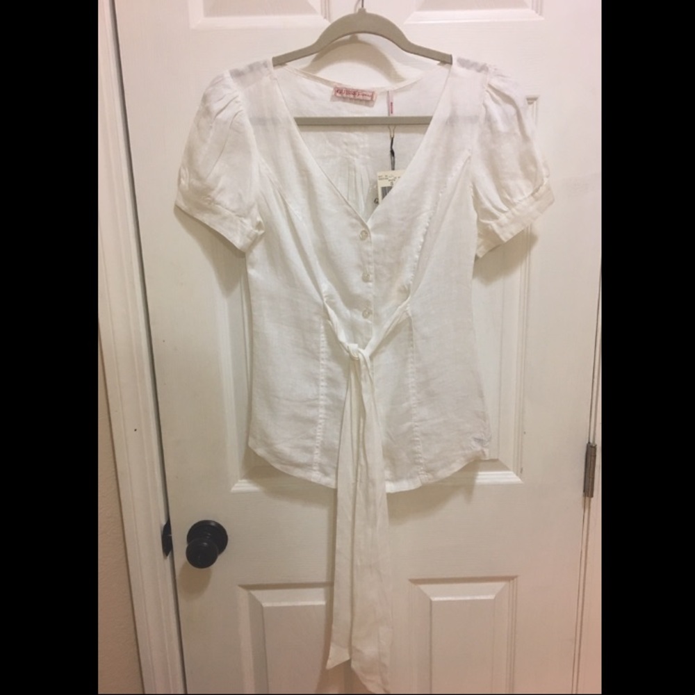 Guess Top Button-Down Short Sleeves
